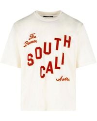 Amiri - South Cali Ivory Cotton T-Shirt - Lyst