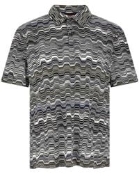 Missoni - Irregular Zigzag Polo Shirt - Lyst