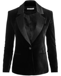 Alice + Olivia - Silas Velvet Jacket - Lyst