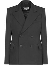 Maison Margiela - Four-Stitch Wool Blazer - Lyst