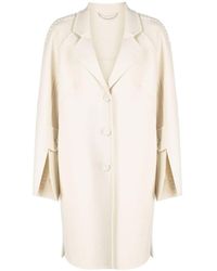 Ermanno Scervino - Notched-Lapels Wool Coat - Lyst