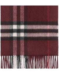 Burberry - Check Cashmere Scarf - Lyst