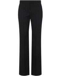 McQueen - Pinstripe Lurex Pants - Lyst