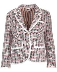 Thom Browne - Cotton Tweed Blazer - Lyst