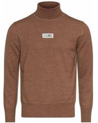 MM6 by Maison Margiela - Crew-Neck Sweater - Lyst