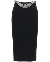 David Koma - Puffer Circle Embroidery Skirt - Lyst
