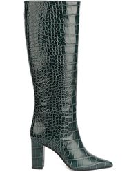 Giuliano Galiano - Serena Boot In Crocodile Print Leather - Lyst