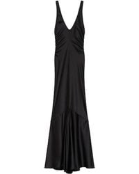 Sportmax - Long Satin Dress Katia - Lyst