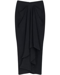 Givenchy - Draped High-Rise Pencil Skirt - Lyst