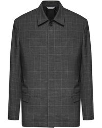 Balenciaga - Checked Wool Jacket - Lyst