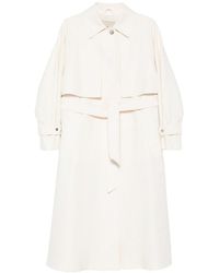 Herno - Ivory Knot Trench Coat - Lyst