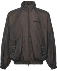 Balenciaga - Nylon Jacket With Madras Print - Lyst