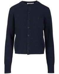 Acne Studios - Crew Neck Wool Cardigan - Lyst