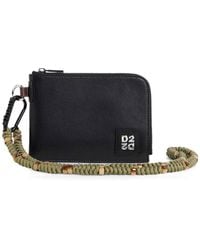 DSquared² - D2 Upside Down Leather Clutch - Lyst