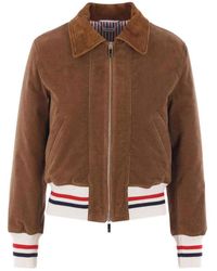 Thom Browne - Down Filled Cropped Flight Jacket - Lyst
