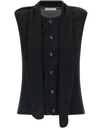 Lemaire - Draped Panel Vest - Lyst
