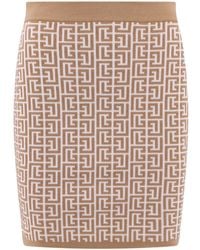 Balmain - Zip Closure Unlined Skirts - Lyst