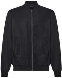 Giuliano Galiano - Steve Wool Bomber Jacket - Lyst
