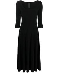 Norma Kamali - Flared Midi Dress - Lyst