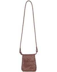 IBELIV - Woven Leather Shoulder Bag With Flap - Lyst