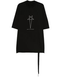 Rick Owens - Crew-Neck T-Shirt With Star Print - Lyst