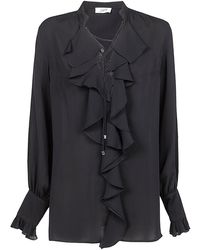 The Seafarer - Long Sleeve Ruched Shirt - Lyst
