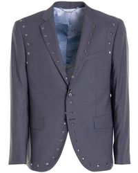 John Richmond - Button Long Sleeve Jacket - Lyst