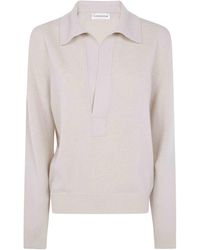 Victoria Beckham - Polo Collar Jumper - Lyst