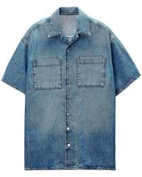 Alexander Wang - Boxy Denim Shirt Dress - Lyst