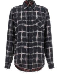 R13 - Fringed Hem Reversible Shirt - Lyst