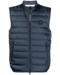 Woolrich - Logo-patch Padded Gilet - Lyst