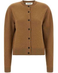 Rohe - Cashmere Mixed Crew Neck Cardigan - Lyst