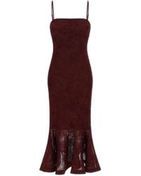 ROTATE BIRGER CHRISTENSEN - Flower Mesh Flounce' Dress - Lyst