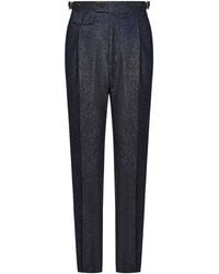 Franzese Collection - Denim Super 150S Merino Wool Trousers - Lyst
