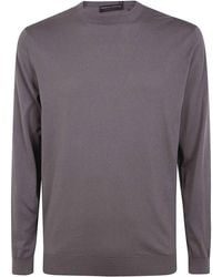 FILIPPO DE LAURENTIIS - Long Sleeves Round Neck Sweater - Lyst