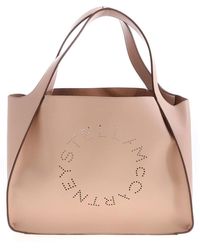 Stella McCartney - Stella Logo Tote Bag In And Brown - Lyst