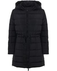 Emporio Armani - Padded Coat With Removable Hood - Lyst