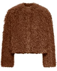 Tagliatore - Faux-Fur Long-Sleeve Jacket - Lyst
