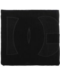 Dolce & Gabbana - Dg Monogram Jacquard Cotton Beach Towel - Lyst