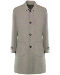 Eleventy - Reversible Single-Breasted Coat - Lyst