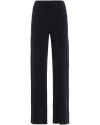 Norma Kamali - Stretch Fabric Trousers - Lyst