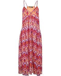 Seventy - Sleeveless Printed Dress - Lyst