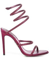 Rene Caovilla - René Caovilla Embellished Heeled Sandals - Lyst