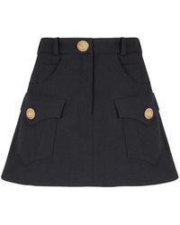 Balmain - Western Mini Skirt - Lyst
