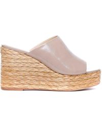 Paloma Barceló - Grey Green Lipo Wedges Round Toe - Lyst