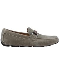 Ferragamo - Safari Suede Loafers - Lyst