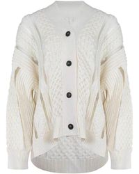 ATOMOFACTORY - Cardigan Made From A Wool Blend - Lyst