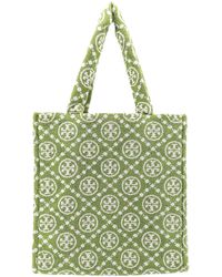 Tory Burch - Terry Shoulder Bag All-over T-monogram Print - Lyst