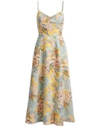 Ralph Lauren - Woven-Fit &Amp; Flare-Dresses-Classic Linen - Lyst