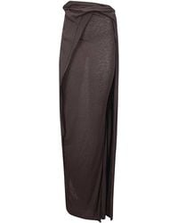 OTTOLINGER - Slitted Linen Maxi Skirt - Lyst